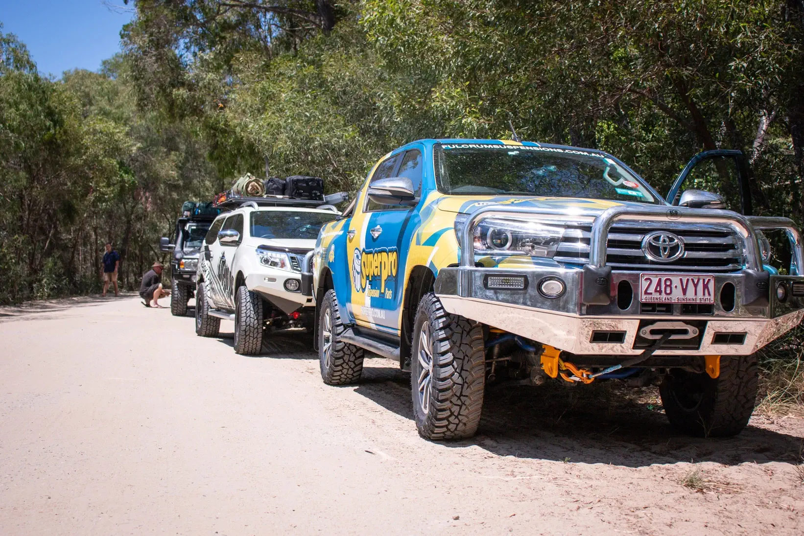 Getting onto the Ferry at Fraser Island