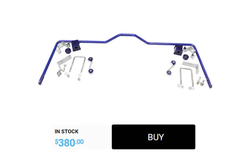 SuperPro 4x4 Sway bar for Isuzu D-max