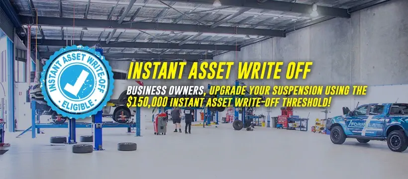 Get a lift kit or suspension upgrade plus click & fit using instant asset write off