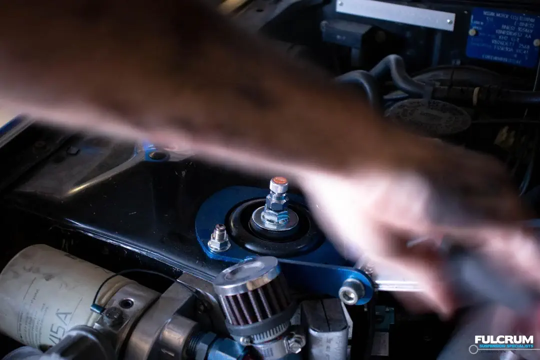 mca coilover install at fulcrum suspensions adjustment