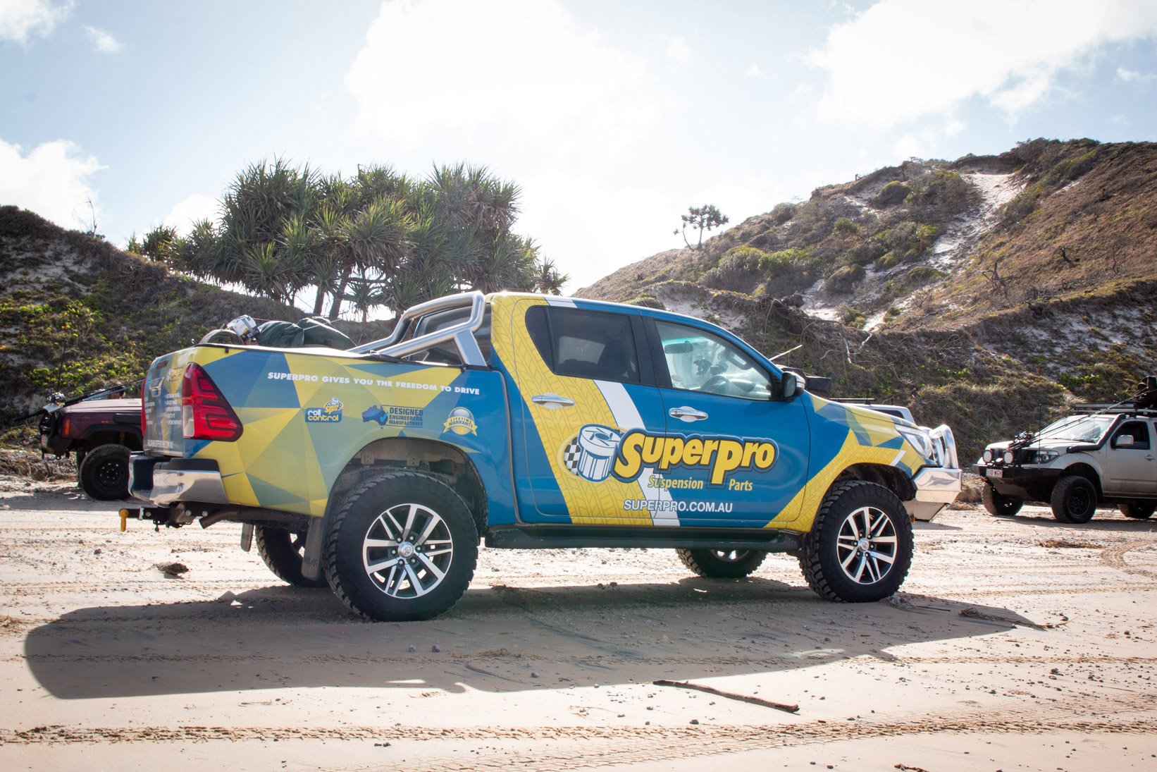 SuperPro 4x4 Suspension tested off road Toyota Hilux